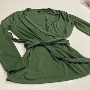 Ann Taylor faux-wrap blouse
